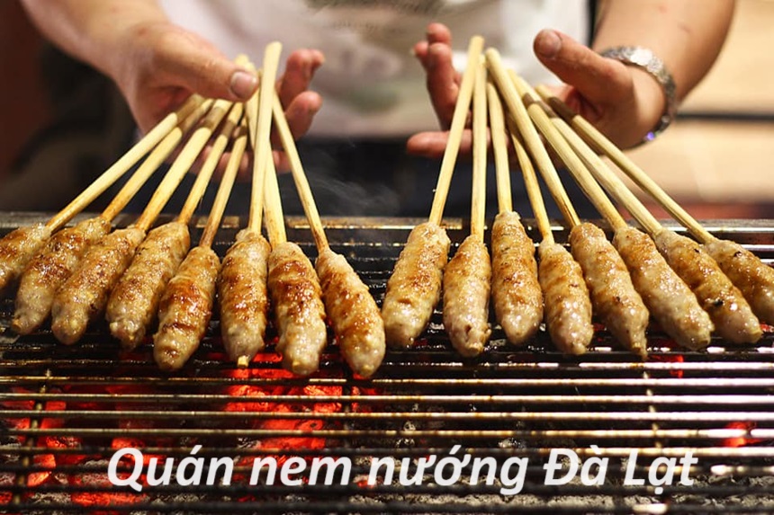 Những quán nem nướng ngon Đà Lạt khách địa phương hay ăn.