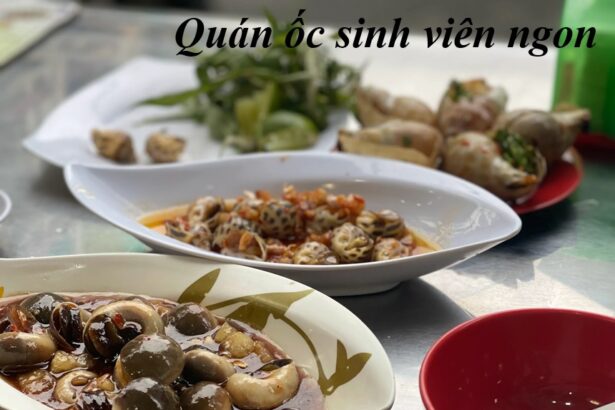 Top các quán ốc sinh viên bình dân ở Sài Gòn, ốc sinh viên ngon.