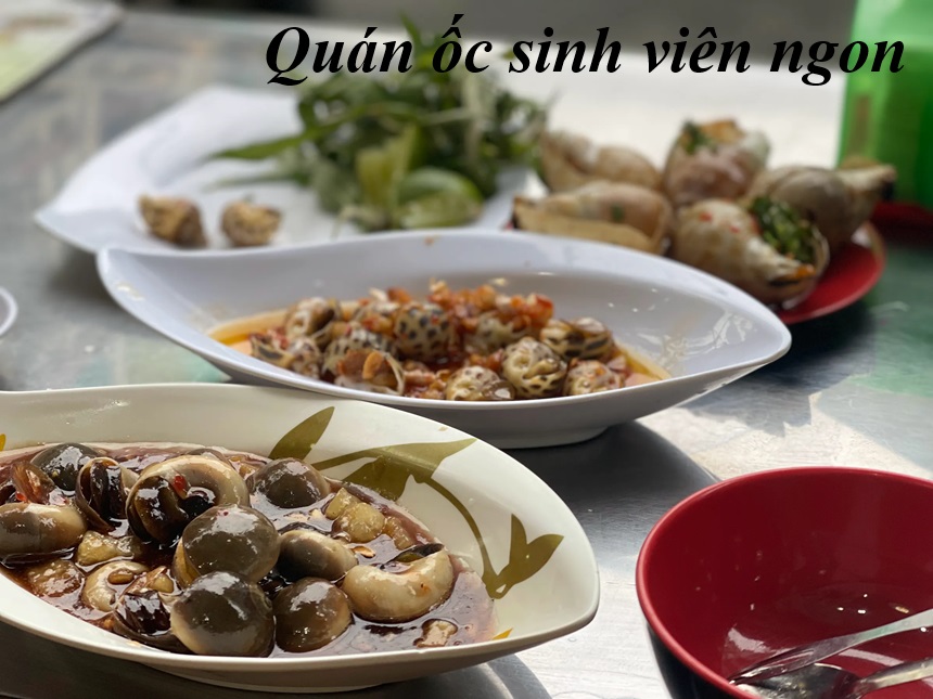 Top các quán ốc sinh viên bình dân ở Sài Gòn, ốc sinh viên ngon.