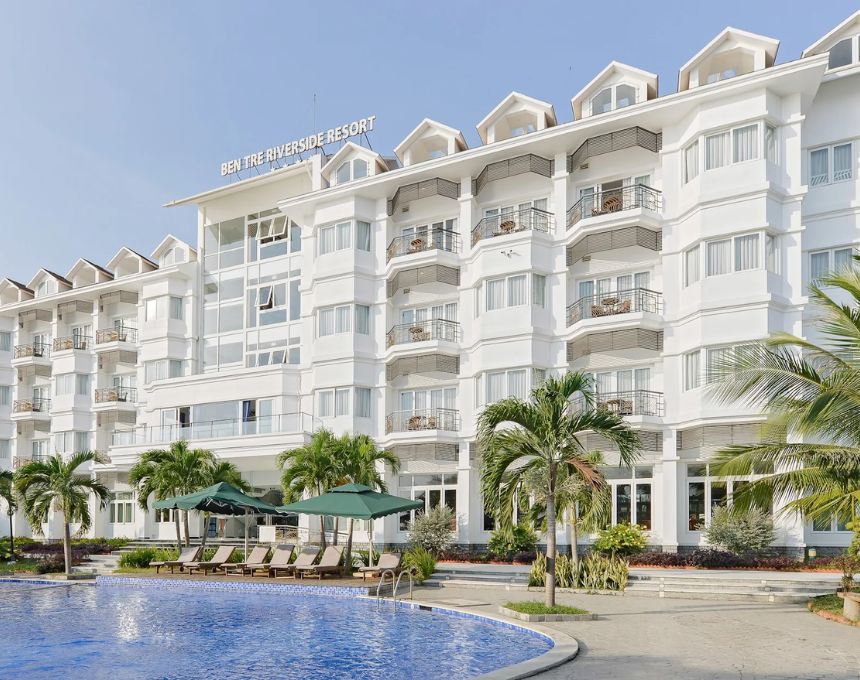 Review Bến Tre Riverside Resort, dịch vụ và tiện nghi.